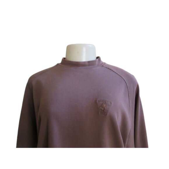 Peter Millar Champion Hills Brown Long Sleeve Pullover Cotton Shirt SZ L - Picture 3 of 6